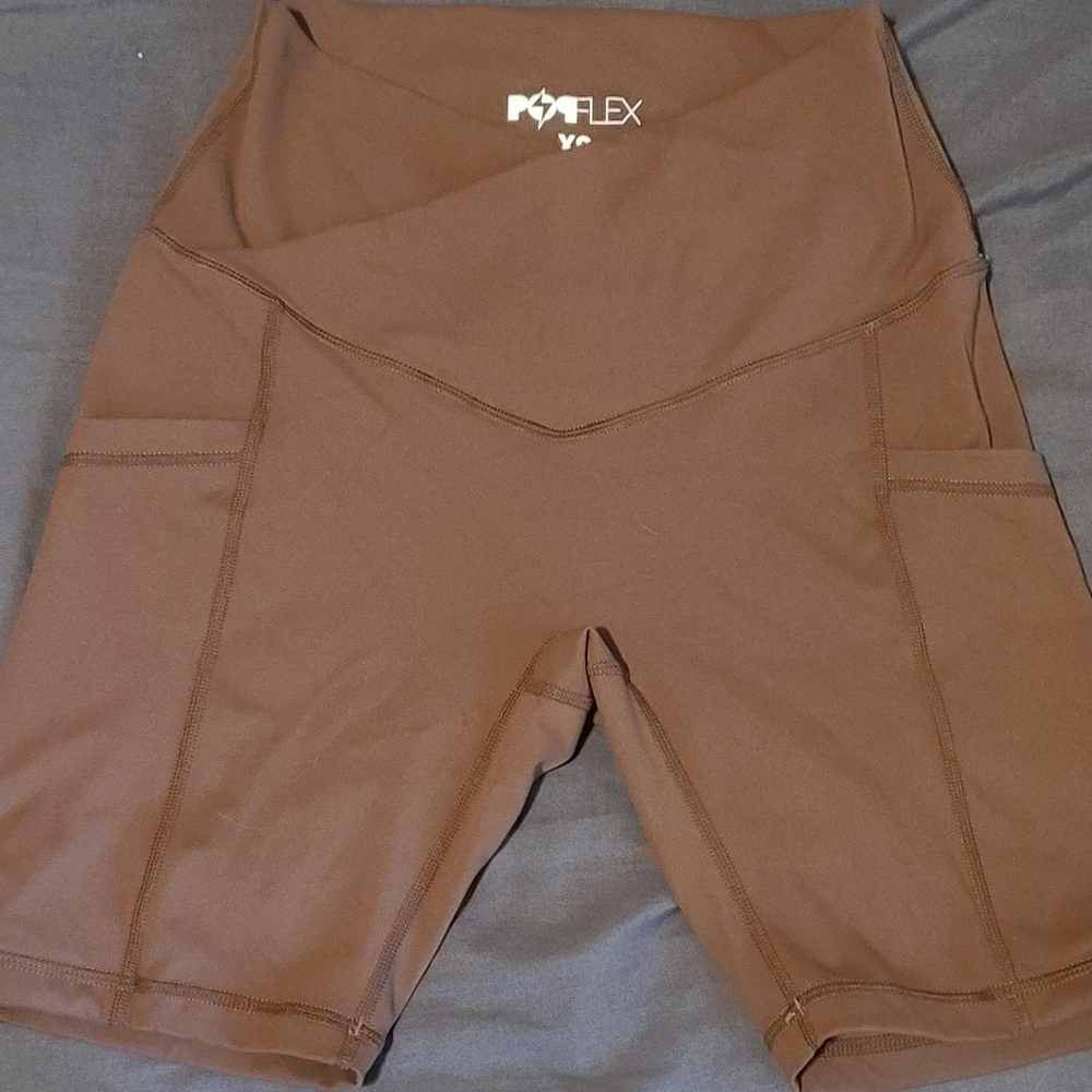POPFLEX Crisscross Hourglass Biker Short- XS